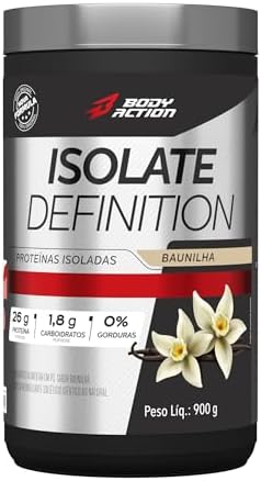 Whey Protein Isolado Isolate Definition 900g Sabor Baunilha Bodya...