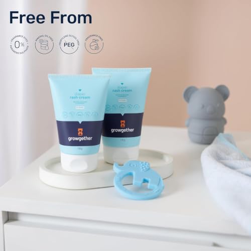 Image of Growgether Baby Travel Skin Care Essentials Kit | Newborn Baby Gift Set with Baby Wipes (5 wipe), Diaper Rash Cream (10g), Baby Lotion (20ml) & Baby Wash Shampoo (20ml) | Travel Pack of 4 Combo for Babies