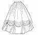 1860's Ball Gown Skirt Pattern