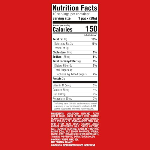 RITZ Bits Cheese Sandwich Crackers, 40 Snack Packs - image 2