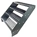 Produktbild Kaminbau Mierzwa Premium Stahl Treppe Verzinkt & komplett Anthrazit Pulverbeschichtet 4 Stufen (Breite 100 cm) (Höhe 76 cm) Wetterfest Gitterroststufe Gartentreppe