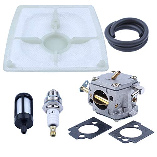 Carburetor with Fuel Filter Line Air Filter Spark Plug Fit STIHL 041 041AV 041 Farm Boss