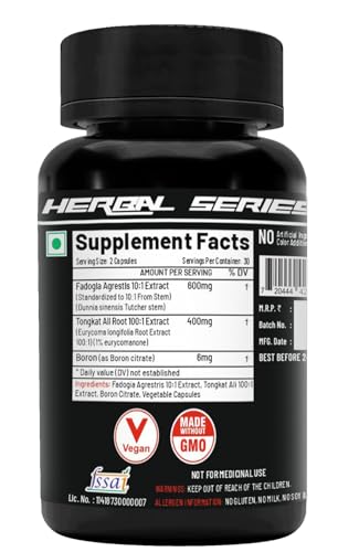 NutriJa Fadogia Agrestis 1000mg with Eurycoma Longifolia Extract 400mg ...