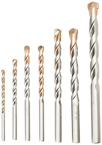 Jeu de 7 forets de maçonnerie cylindriques pour briques et parpaings - 3