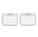 SKATAN Envelope Addressing Guide, 2 Stencil Templates-in-1, fits a Wide Range of Envelopes