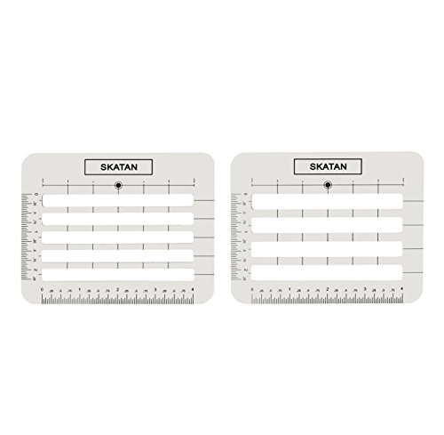SKATAN Envelope Addressing Guide, 2 Stencil Templates-in-1, fits a Wide Range of Envelopes
