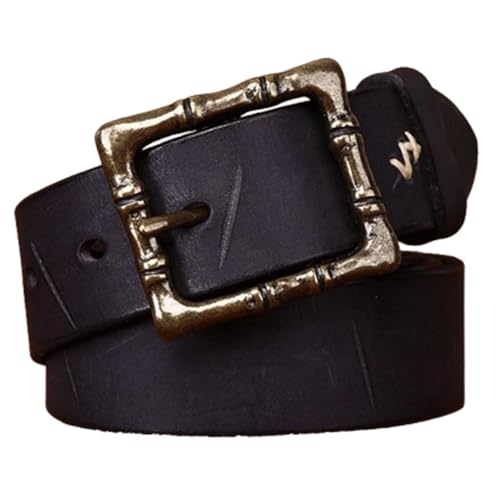 Retro Belt Distressed Leather Men's Belts Solid Brass Buckle Belt Men Handmade Strap Mens Belts for All Occasions Belts