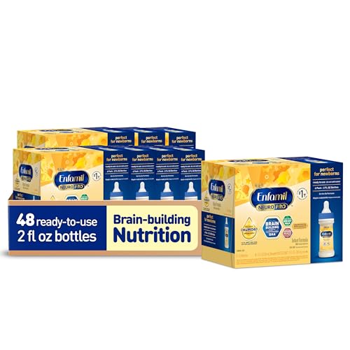 Enfamil NeuroPro Ready-to-Use Baby Formula, Ready to Feed, Brain and Immune Support with DHA, Iron and Prebiotics, Non-GMO, 2 Fl Oz (Pack of 48)