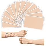 12 Pcs Tattoo Cover Up Patch Waterproof & Breathable Concealer for Tattoos, Scars, Blemish, Birthmarks for Fair Skin Tone Women & Men