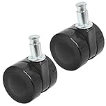 SPARES2GO Front Twin Castor Runner Wheels Compatible with Numatic Henry HVR200 HVX200 Hetty HET200 James JVP180 Basil Vacuum Cleaner (40mm, Pack of 2)