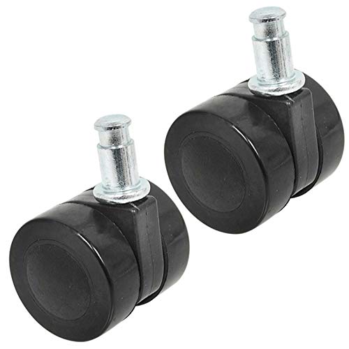 SPARES2GO Ruota Anteriore Doppia con Rotelle per Numatic Henry Hetty James Basil Aspirapolvere (40 mm, Confezione da 2)