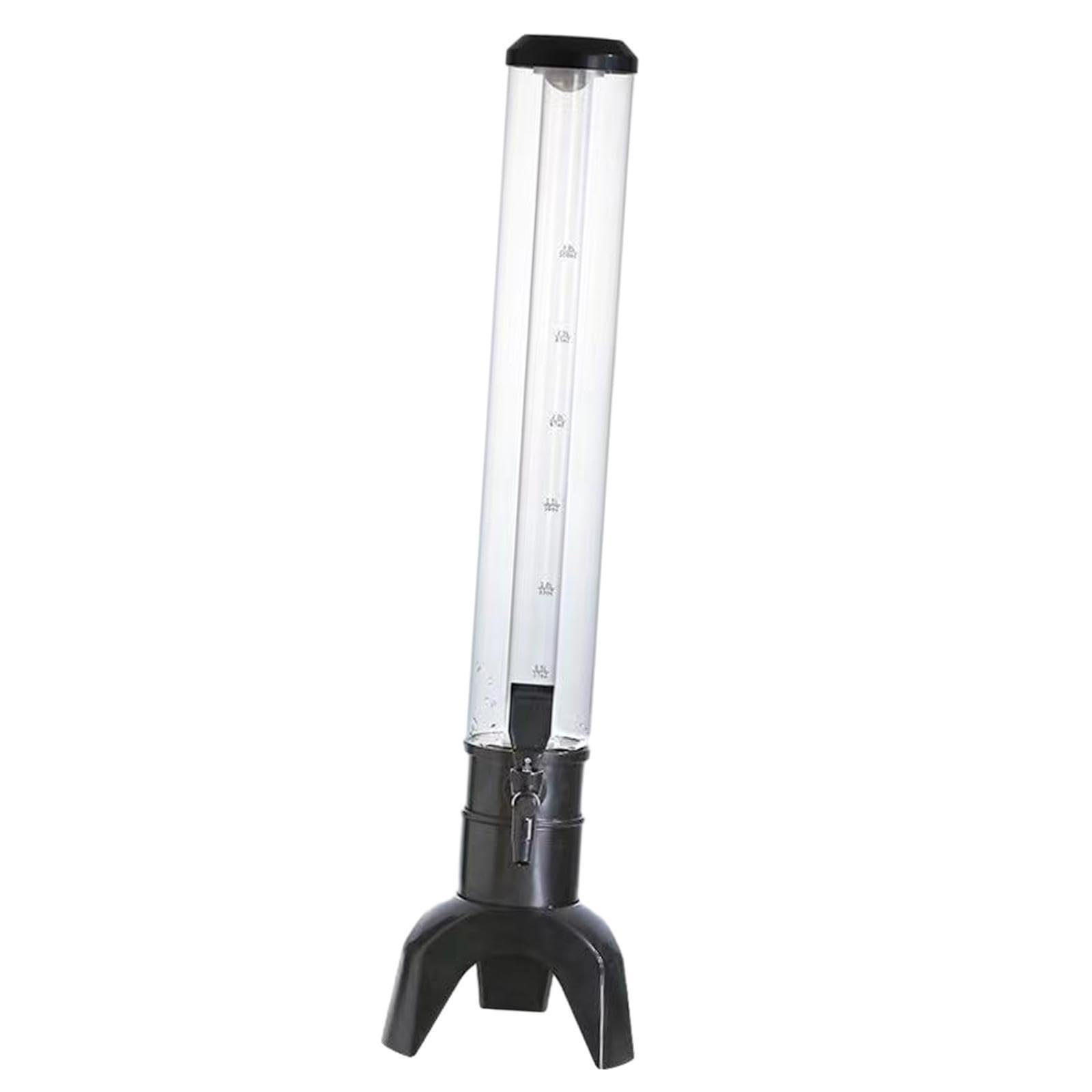Disfrute de las festividades con un dispensador de cerveza de sobremesa transparente, diseñado para contener su bebida fría favorita. Fabricado con, Negro, 80x20cm