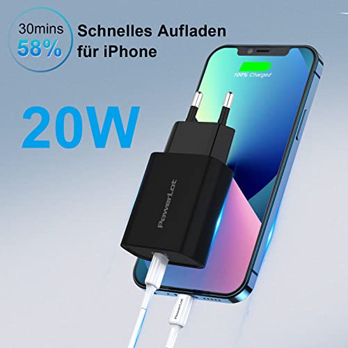 PowerLot 20W USB C Ladegerät PD 3.0 Netzteil USB C Power Adapter Kompatibel für iPhone 14/14 Plus/14 Pro/14 Pro Max/13… - Image 4