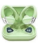 Cuffie Bluetooth 5.4, Auricolari Bluetooth Sport con 3D Bass Hifi Stereo, Ore Cuffie Wireless In Ear Cancellazione Rumore ENC e 5 HD Mics, IP6 Impermeabile Cuffie Senza Fili, Cuffiette LED Display