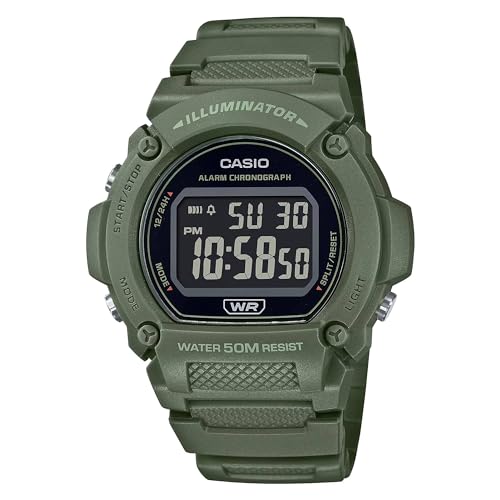 Casio Orologio, Verde/Nero, Classico