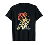 Retro Eishockey Grafik Eissportler Eisstadion T-Shirt