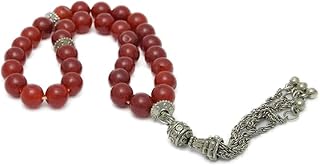 Onyx Rosary with Cap (Silver)