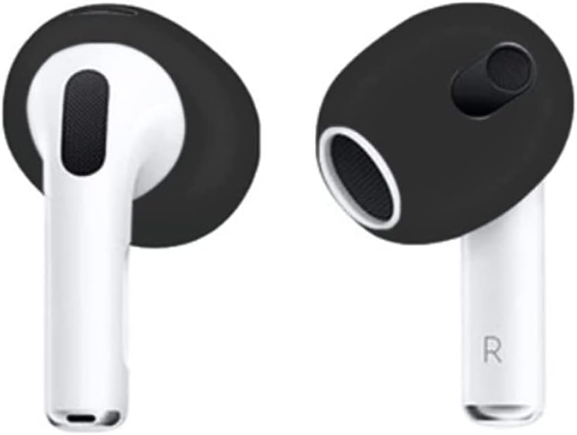 Miniatura 6 de Fit in Case - Puntas para los oídos compatibles con AirPods 3 2021 de 3 generación, 9 pares de auriculares de silicona ultra fina y suave a prueba