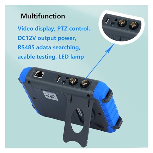 Herramienta de prueba CCTV IV8C con monitor de pantalla para cámaras AHD 4
