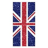 Cosbenity Glittering Pattern United Kingdom Flag Beach Blanket Bath Towels Beach Towel Quick Dry Cool Shower Pool Home 63 * 31.5 in