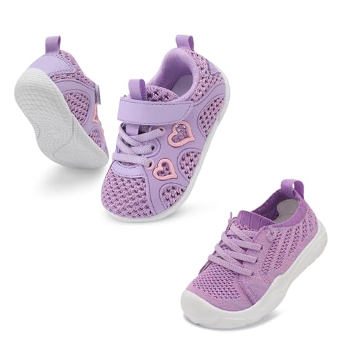 JIASUQI Toddler Girl Sneakers Purple Size 6