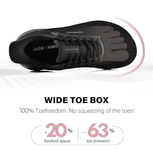 Image of JACKSHIBO Wide Toe Box Shoes Women Slip on Arch Support Sneakers | Running Athletic Walking Tennis Slip in Plantar Fasciitis Orthopedic Ortho Hands Free Shoes Zero Drop Cushion Thick Sole