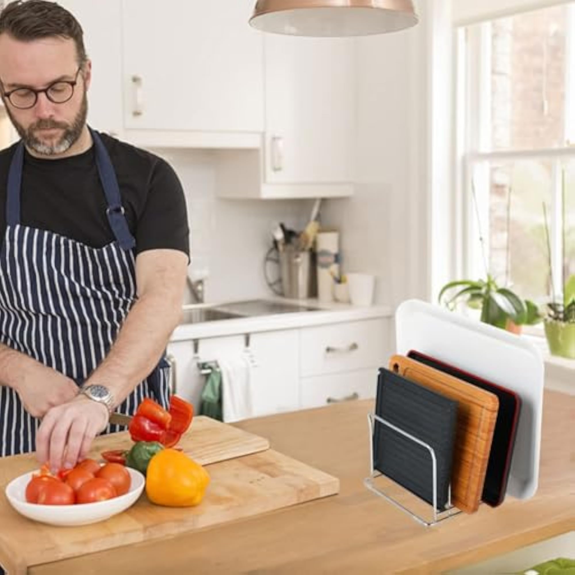 Cutting Board Organizer, Kitchen Organizer for Pans