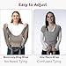 Momcozy Baby Wrap Carrier - Easy to Wear Infant Carrier Slings, Lightweight Hands Free Baby Sling, Adjustable Baby Carriers for Newborn to Toddler 8-35 lbs, Baby Wraps Carrier, Brown