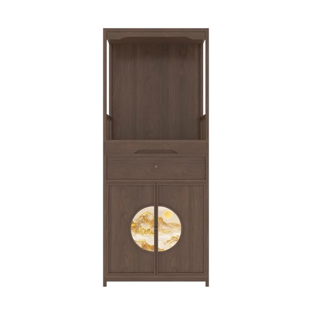 RUNZE765Z Cabinet New Chinese Style Walnut Incense Tribute Cabinet