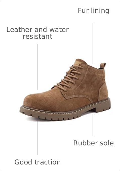 Image of Men's Outdoor Waterproof Hiking Boot Snow Boots Walking Shoes