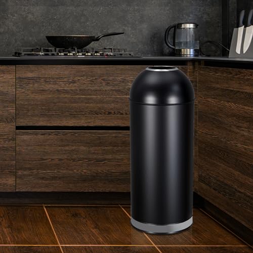 Image of PioneerWorks 17 Gal / 65L Open Top Trash Can Commercial Grade Heavy Duty Tall Commercial Trash Can Brushed Stainless Steel for Outdoor | Kitchen Waste Bins for Home, Office, Restaurant, Restroom