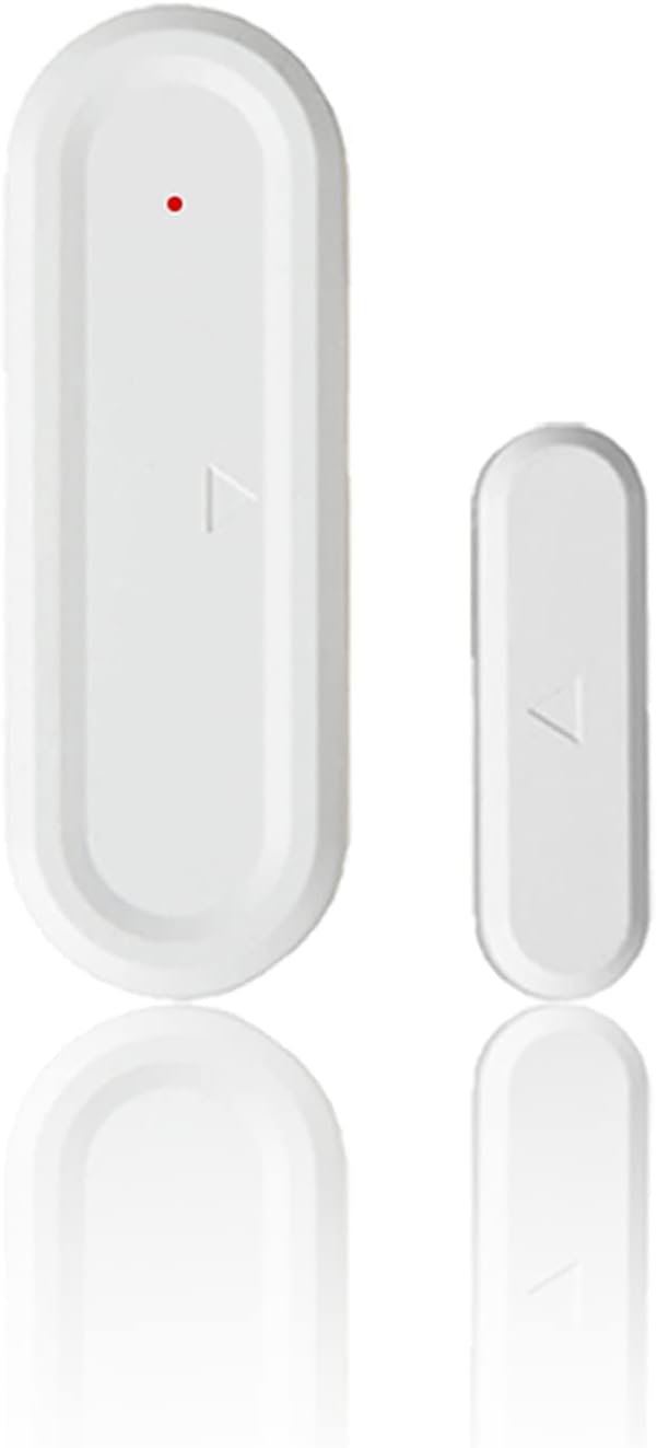 GREENCYCLE Wireless Door Open Chime - 1 Magnetic Door Alarm Sensor, Battery Operated, Can't Be Used Alone, Must Be Used with Receiver (B07HQ7T8SD) or Doorbell Set(B07H5GCSTM, B07H5H7215)