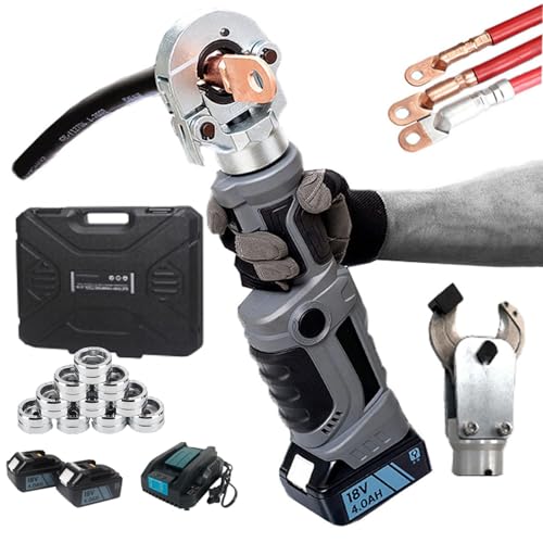 Alicate De Crimpagem HidráUlico EléTrico, 2 Em 1 (Crimpagem + Corte), CabeçA De FixaçãO GiratóRia De