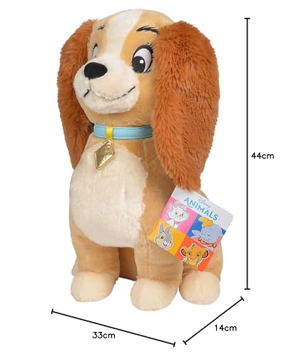 Simba 6315876184 - Disney Klassik Plüsch Susi, 45cm, Plüschfigur, Plüschhund, ab den ersten Lebensmonaten geeignet