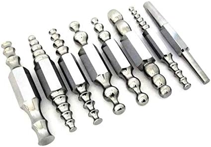 Juego de 8 mandriles grandes de doble extremo muy pulidos