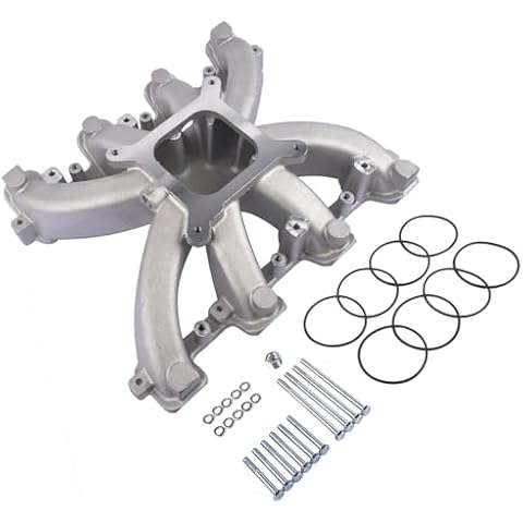 Aluminum Single Plane Carb Intake Manifold For GM LS Gen III or IV LS3 L92# 300-131#413482A-4440 Cover