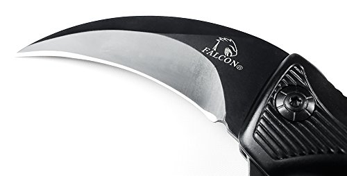 Full Metal Csgo Karambit Claw Folding Pocket Knife, Tactical Knife. For Gift, Collection, Edc (Black) #TOP2