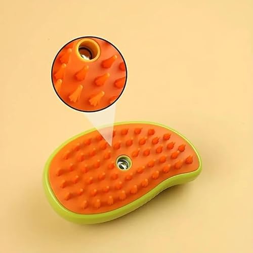 Escova de vapor para gato, cão, spray de água, pente pet, depilação macia de silicone, escova de cab