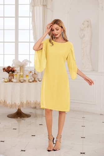 Image of GRACE KARIN Womens Formal Wedding Guest Dress 2026 Chiffon Cocktail Dress Mother of the Bride Dresses Midi Fashion Clothing