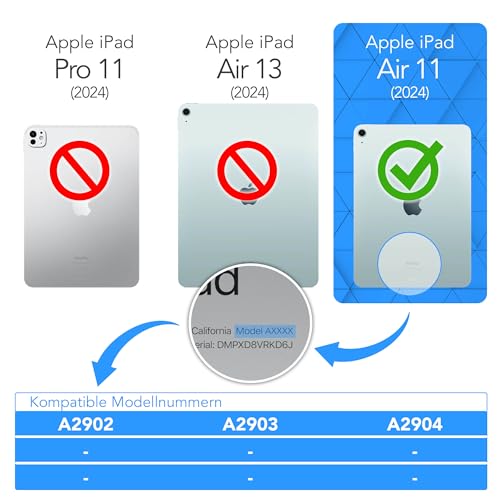 Étui tablette iPad Air 11 anti rayure avec support Touchpen sécurisé - 2