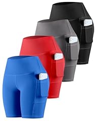 4 Packs - Black/Gray/Red/Royal Blue