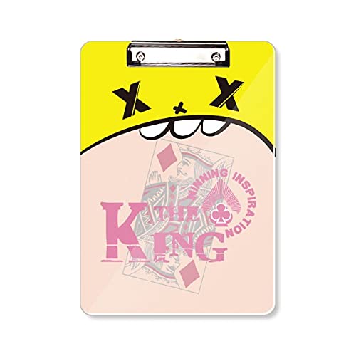 Porte-bloc de cartes à jouer King A4 avec motif original d'ustensiles de jeu