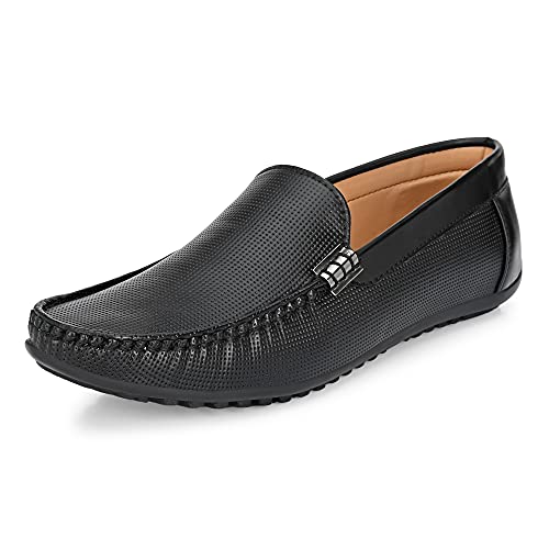 Image of Centrino Casual Loafers for Man | Shoes for Men Stylish | Lightweight Slip-On with Cushioned Insole | Comfortable Moccasin Shoes | Hand-Stitched Mens Loafer Shoes for Travel Office & Weekend Outings (9911)