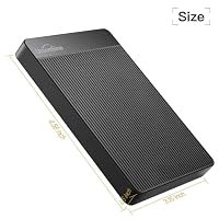 UnionSine Externe Festplatte 500GB ultradünn tragbar 2,5 Zoll USB 3.0, SATA – Ansicht 3