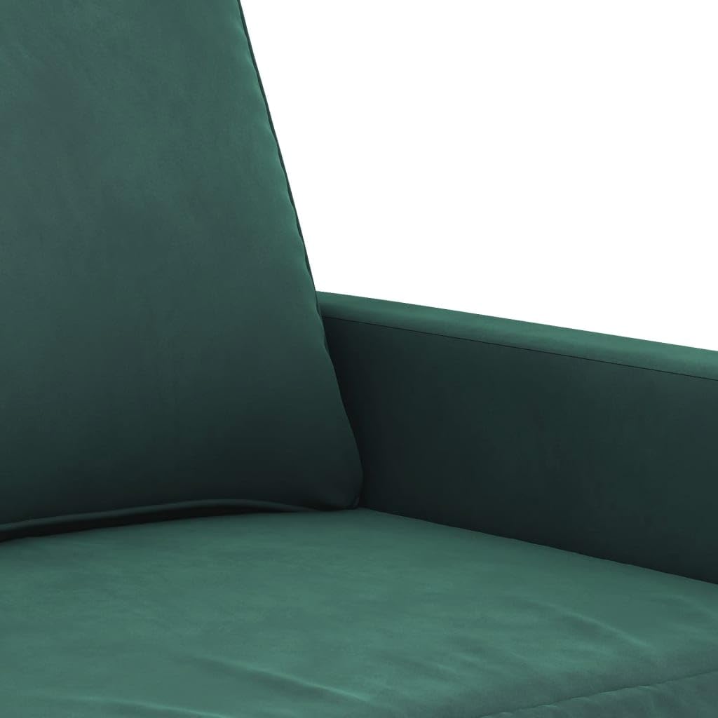 Lechnical Divano a 2 Posti Verde Scuro 140 cm in Velluto,Divano,Divano da Soggiorno,Design Moderno,Divano Posti Economico(SPU:359201)