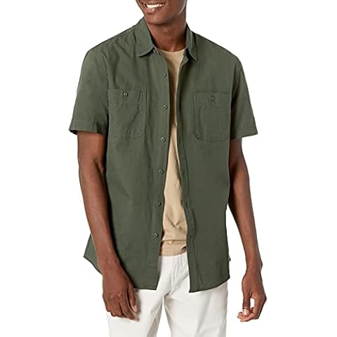 Amazon Essentials Men's Regular-Fit Chambray Shirt Cover