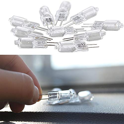 Image of DHRUVPRO G4 12V 10w Glass Halogen Light Bulbs Transparent for Lamps Long Life 2000hrs (G4 12v 10w 2000h Helogen Bulb, 25)