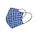 Pranamasks 5 Pack Pure Linen Plaid Masks, Reusable Washable Triple Layer with Filter Included