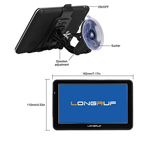 Gps Navigation For Car, Latest 2023 Map 7 Inch Touch Screen Car Gps 256-8Gb, Voice Turn Direction Guidance #TOP3