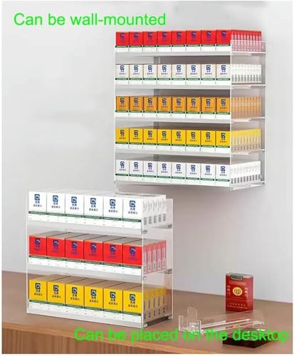 Vitrine de vente au détail murale avec support en acrylique transparent à assembler - 4